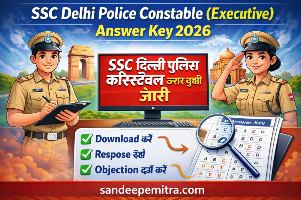SSC Delhi Police Constable (Executive) Answer Key 2026