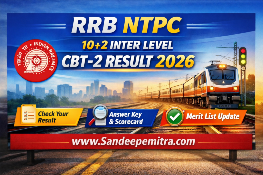 RRB NTPC 10+2 Inter Level CBT-2 Result 2026