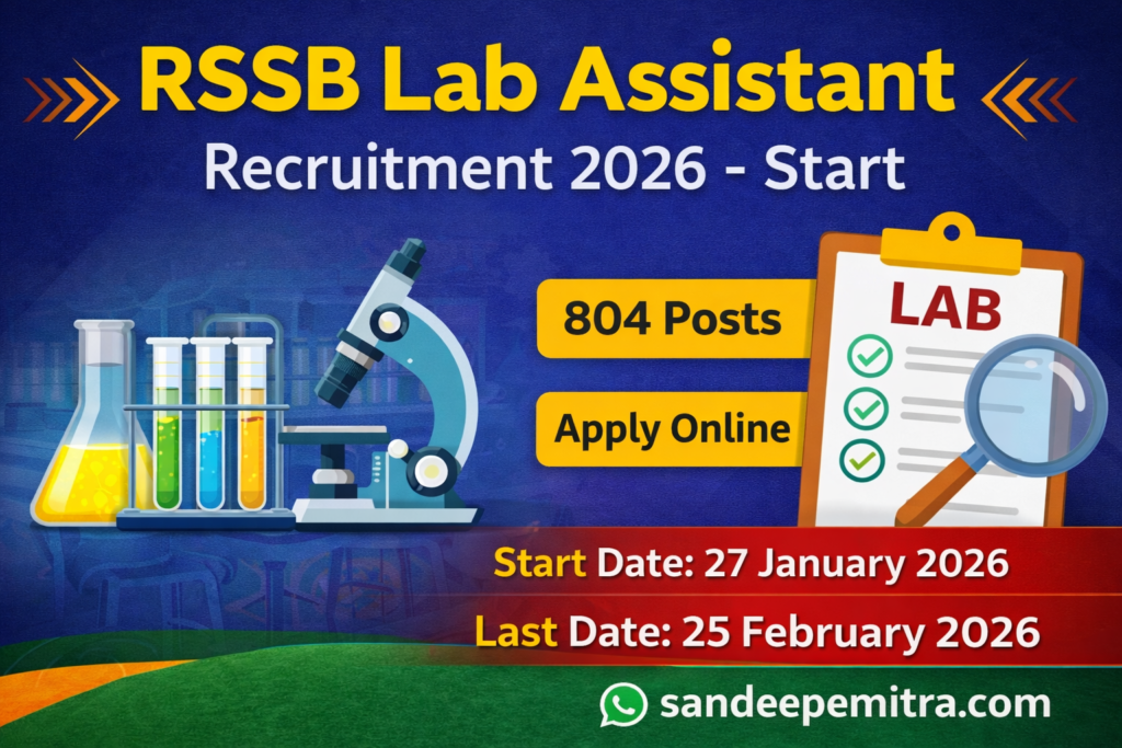 RSSB Lab Assistant Recruitment 2026-Start