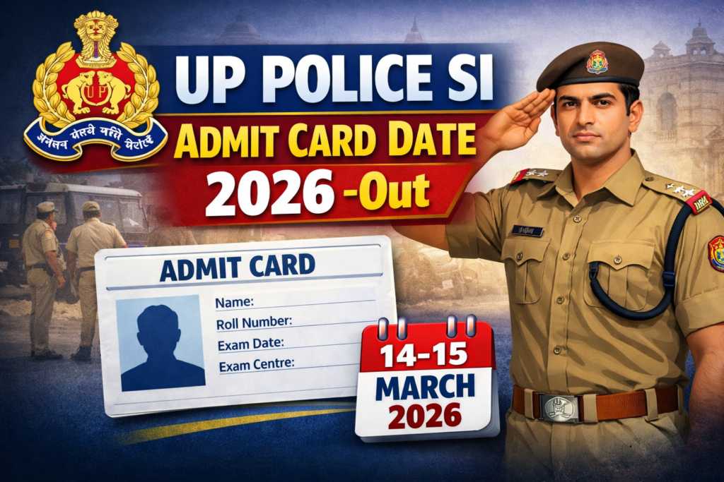 UP Police SI Admit Card Date 2026 -Out